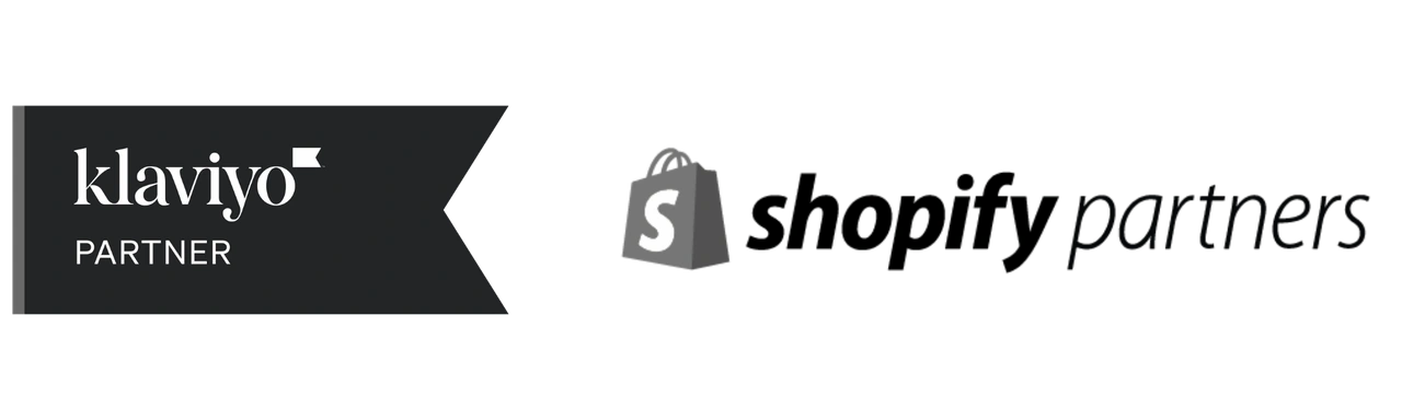 Offizieller Klaviyo Partner und Shopify Partner Badge